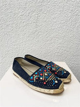 Giuseppe Zanotti İşlemeli Süet Espadril Lacivert - 39